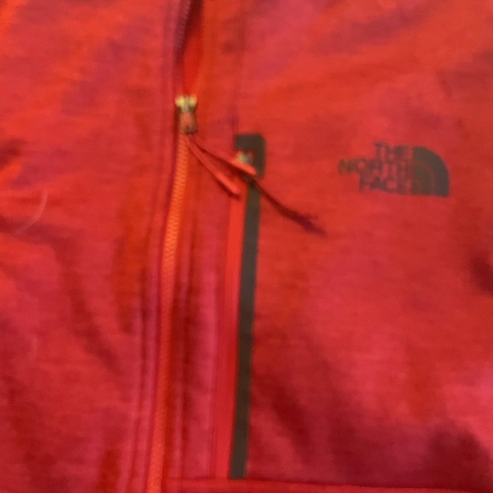 North Face Zip Up Jacket in Red Size XL - Picture 4 of 6